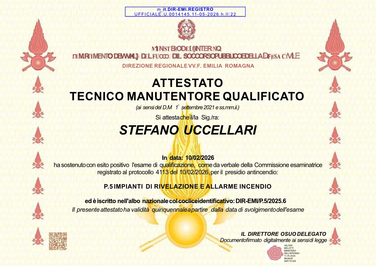 Manutentore Uccellari Stefano IRAI